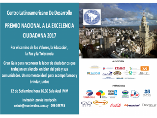 Xi Edición del Premio Nacional a la Excelencia Ciudadana y Ciudadanos de Oro 2017
